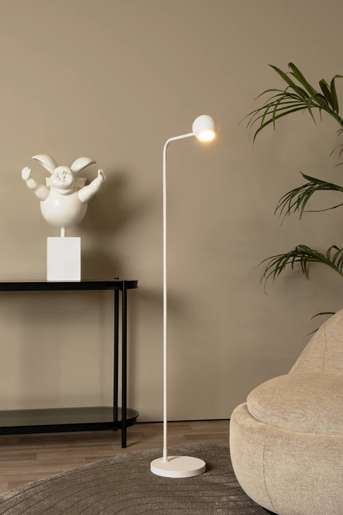 Lucide COMET - Rechargeable Floor lamp - Battery pack- LED 3 StepDim - 1x3W 2700K - White - atmosphere 1